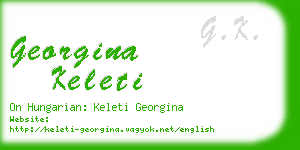 georgina keleti business card